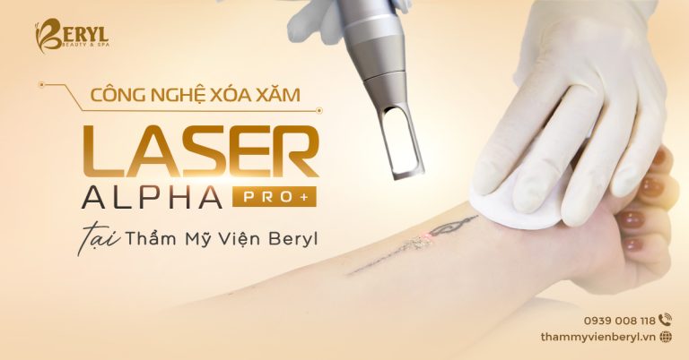 Xoá xăm bằng công nghê laser alpha pro